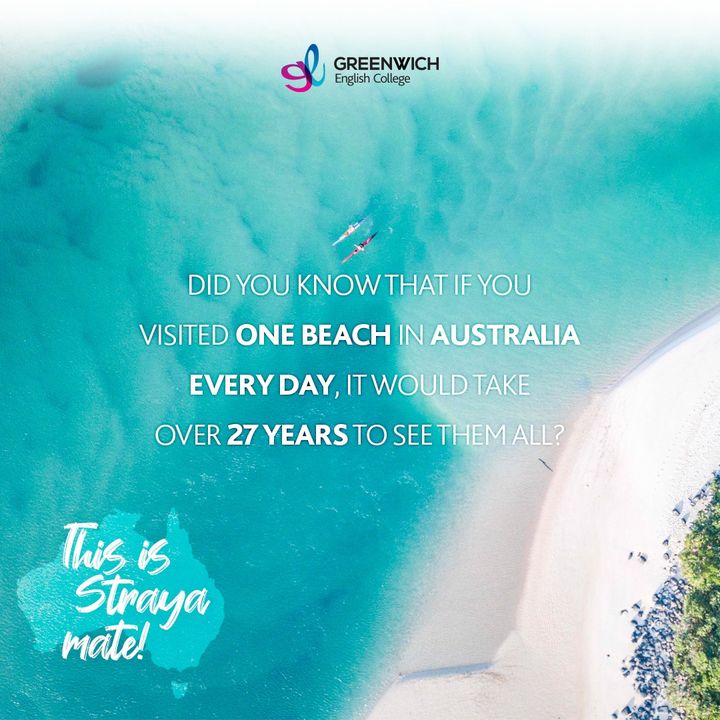 #Australia #CzyWieszŻe 
W Australii jest 10 685 plaż 
